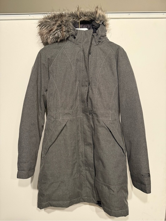 The North Face Jackets & Blazers - The North Face Artic Hyvent Parka Gray Faux Fur Hooded Goose Down Filled Coat